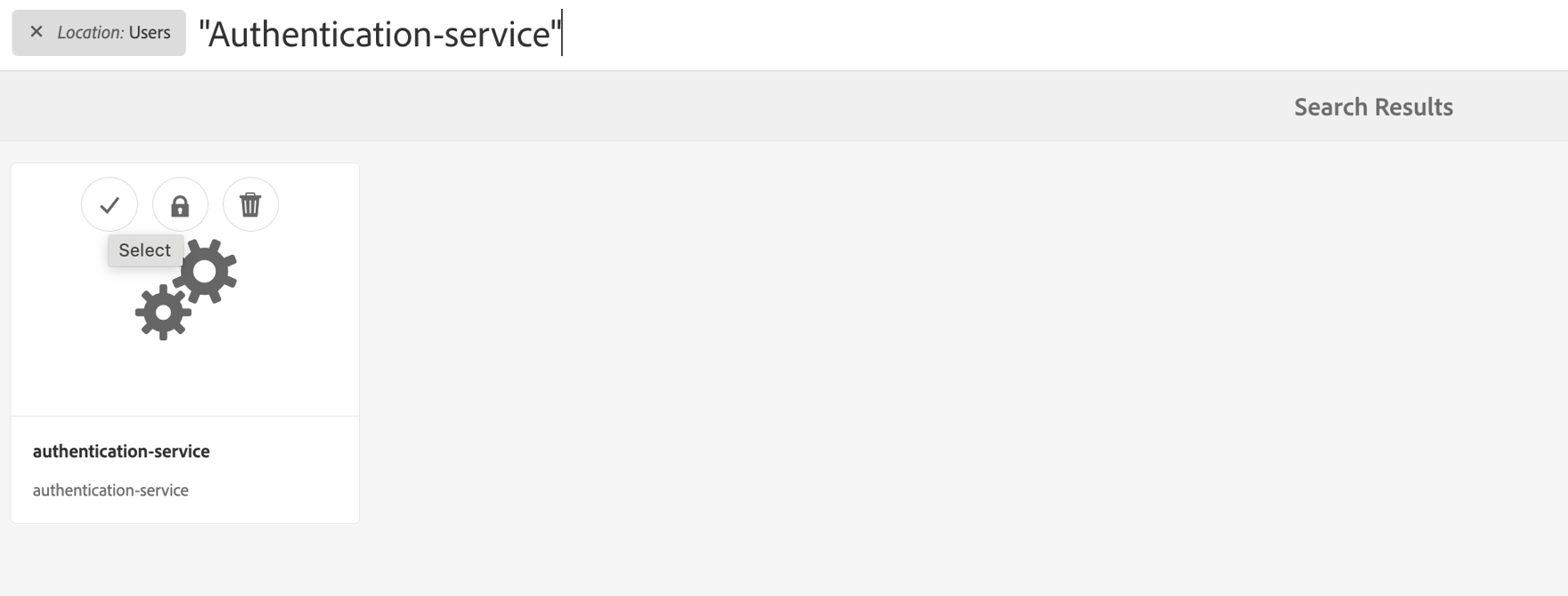 authentication-service user